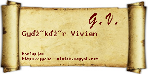 Gyökér Vivien névjegykártya